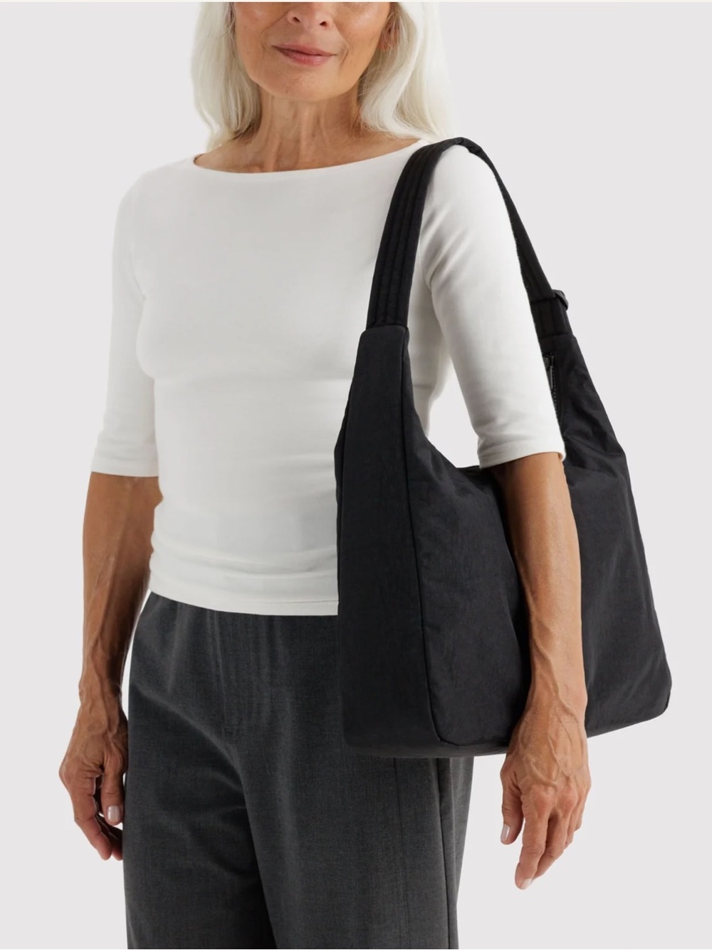 Baggu Nylon Shoulder Bag Black